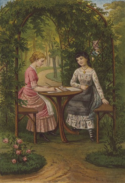 Roses and Forget-Me-Nots by German School